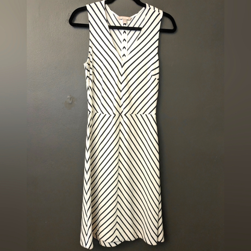 Banana Republic Striped Fit and Flare Dress, Sz. 8